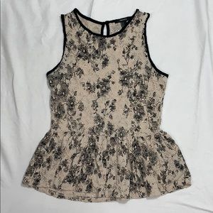 Forever21 lace peplum top